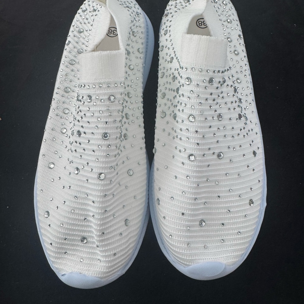 Elegant White Slip-On Women's Shoes